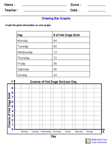 Charts graphs tables worksheets teacher worksheets. Graph Worksheets | Learning to Work with Charts and Graphs