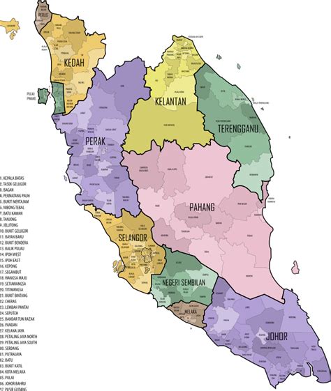 Detailed Map Of Malaysia Peninsular Maps Of The World