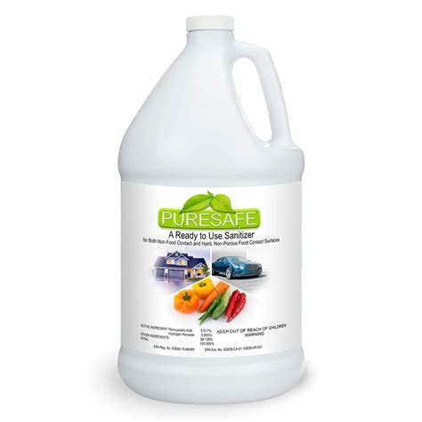 Puresafe Disinfect And Sanitize Case 4 1 Gallon Puresafe No Hazard