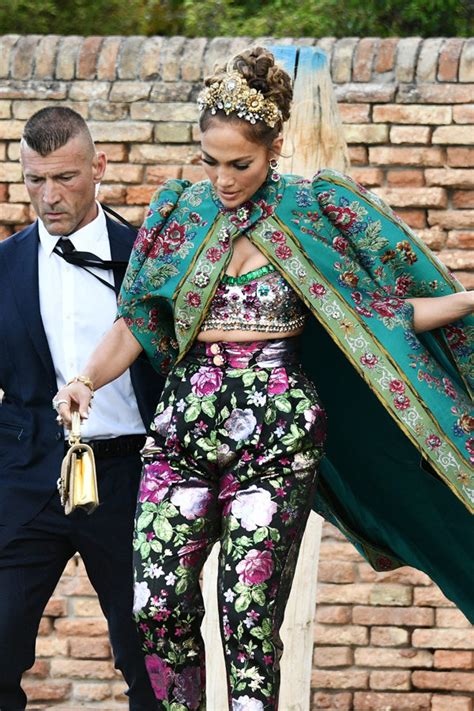Jennifer Lopez Dolce Gabbana Alta Moda Couture Show Venice Style