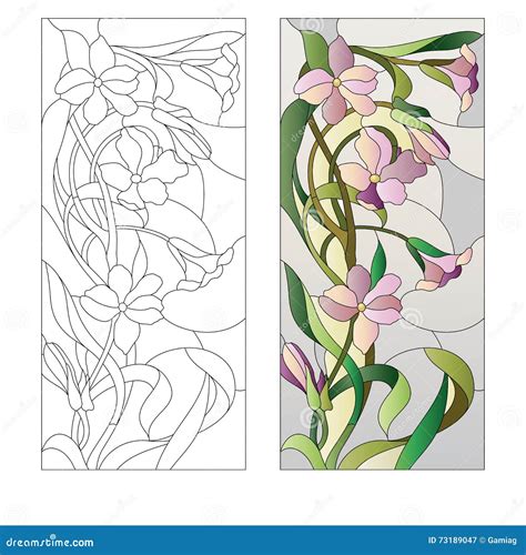 Glass Art Full Size Digital Printable Pattern 15 34 X 68 34 Lotus