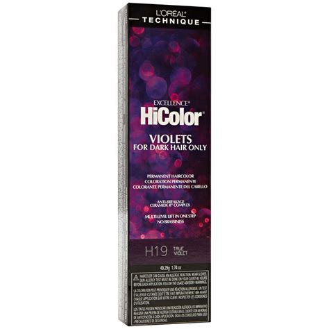 Sally beauty does not share or sell personal info. Loreal Technique Excellence HiColor Violets For Dark Hair ...