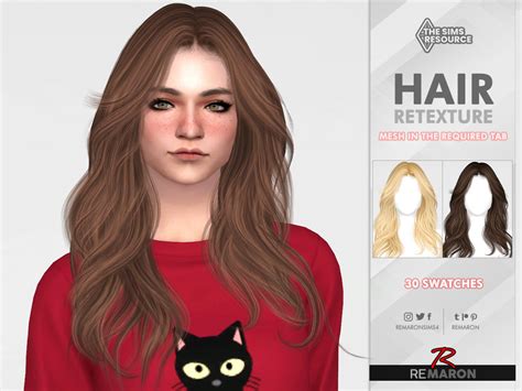 The Sims Resource Monika Hair Retexture Mesh Needed