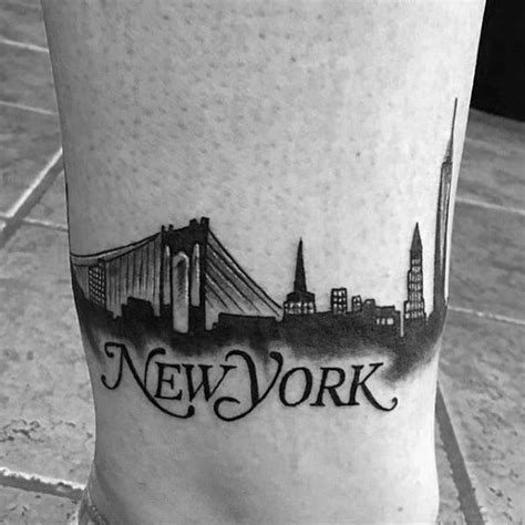 New York City Skyline Outline Tattoo Bhe