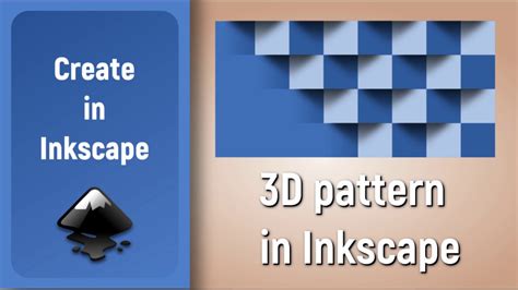 Inkscape Tutorial Draw A 3d Pattern Youtube