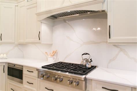 Solid Quartz Backsplash Kitchen Kbf Design Gallery Quartz