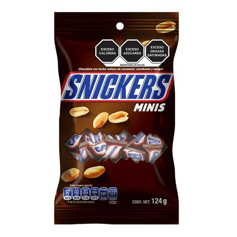 Chocolate Con Leche Snickers Minis Relleno De Caramelo Cacahuate Y