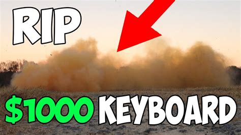 Blowing Up 1000 Keyboard Rip Wallet Youtube