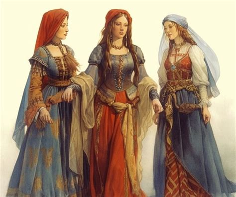 Fashionably Feudal What Did People Wear In The Middle Ages History Skills