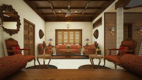 Kerala Style Home A Typical Kerala Style Living Area With By