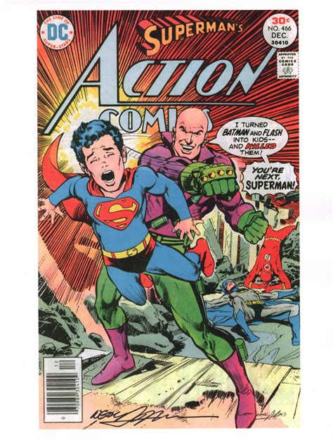 Neal Adams Signed Art Print ~ Action Comics 466