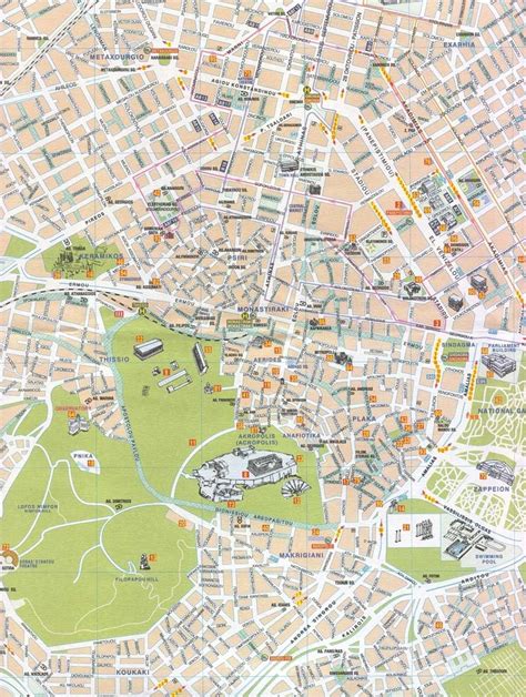 Plano Atenas Mapa