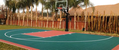 Basketball Court For Backyard How Much Does A Basketball Court Cost
