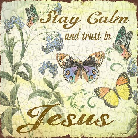 Stay Calm Trust In Jesus 2 By Jean Plout Trademark Fine Art Graphic