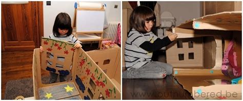 Make A Fun Tunnel For Kids Out Of Cardboard Boxes