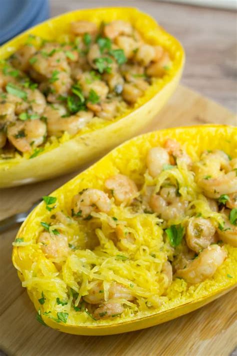 Whole30 paleo shrimp scampi is one of the best ways to make spaghetti squash and shrimp together. Shrimp Scampi Spaghetti Squash - Salu Salo Recipes