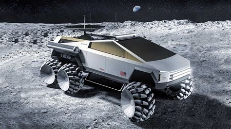 This Tesla Cybertruck Moon Rover Six Wheeler Is Out Of This World