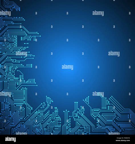 Vector Background Electronic Circuits Design Stock Vector Image And Art