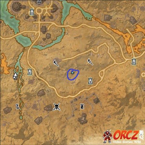 ESO Stonefalls Skyshard Map Fort Arand Orcz The Video Games Wiki