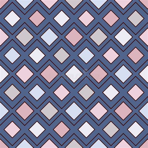 Repeated Diamonds And Lines Background Geometric Motif Seamless
