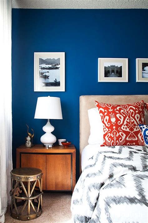 Cobalt blue bedrooms blue rooms small bedroom interior home decor bedroom garage bedroom conversion brooklyn house best bedroom colors sleep with the fishes decor room. A Cool, Calm and Cobalt Bedroom - Homepolish | Blue ...
