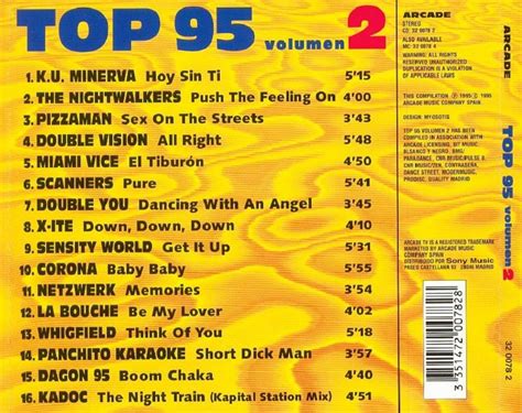 Top 95 Vol 2 1 Cd 1995 Arcade Ellodance