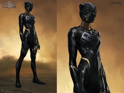 mcu 14 rejected designs for shuri s black panther costume photos