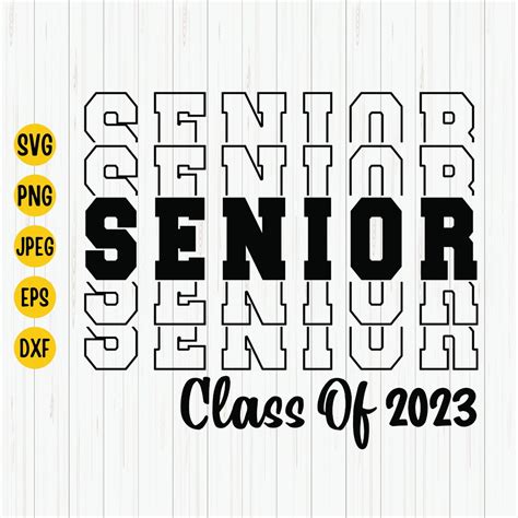 Senior 2023 Svg Class Of 2023 Graduation 2023 Svg High Etsy