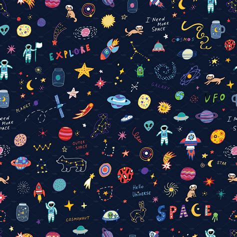 Doodle Space Aesthetic Wallpapers Top Free Doodle Space Aesthetic