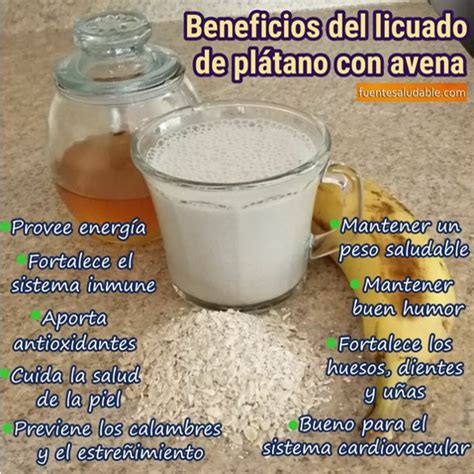 Que Beneficios Tiene El Licuado De Platano Con Avena Estos Beneficios My XXX Hot Girl