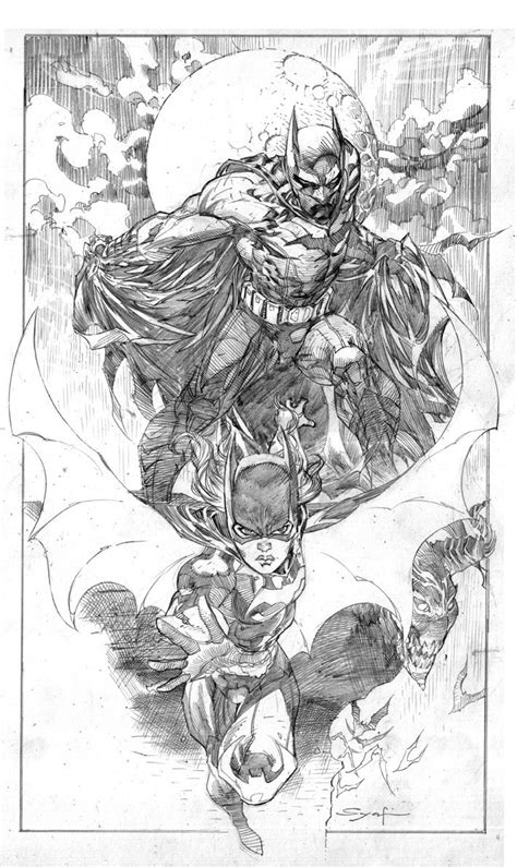 Batman And Batgirl Penciller Ardian Syaf Comics Artwork Batman Art Art