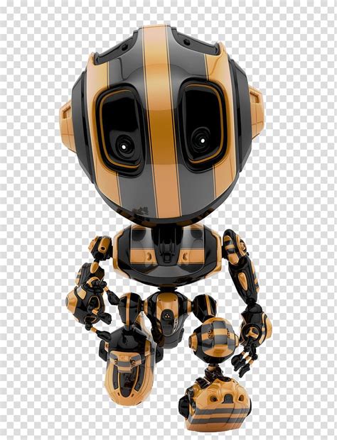 Free Download Orange And Black Robot Toy Illustration Cute Robot