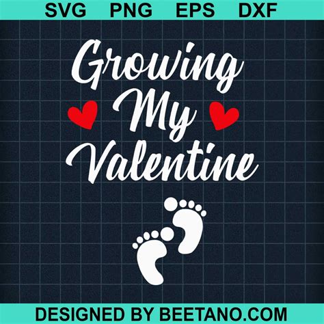 Growing My Valentine SVG cut file for cricut silhouette machine make