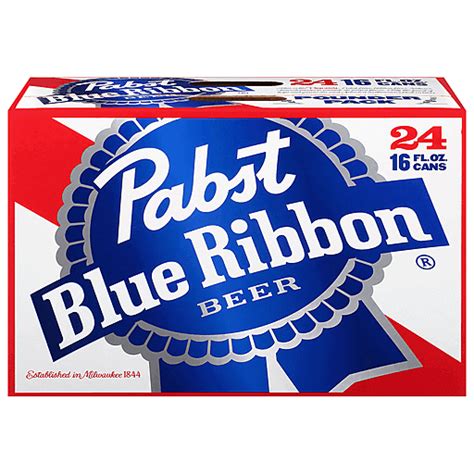 Pabst Blue Ribbon Pounder Pack Beer 24 16 Fl Oz Cans Beer Robert