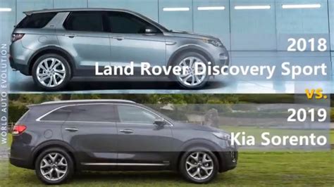 2018 Land Rover Discovery Sport Vs 2019 Kia Sorento Technical