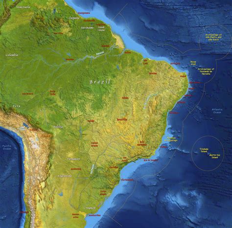 Satellite Image Of Brazil