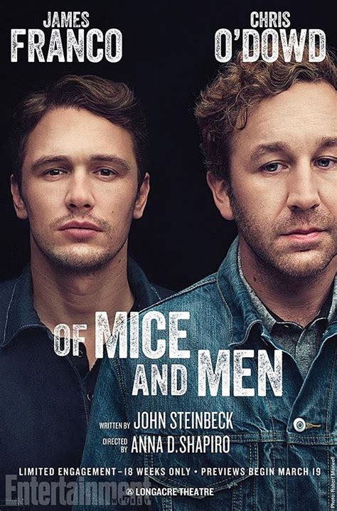 James Franco And Chris Odowd In Of Mice And Men What Broadway