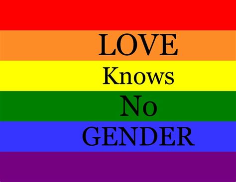 Lgbtq Love Knows No Gender Gay Pride Rainbow Flag Wallpaper Screen