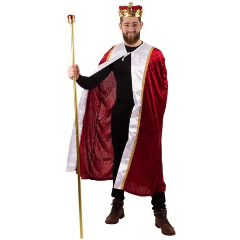 buy tigerdoe king costume 3 pc medieval adult costume set king crown regal robe and royal