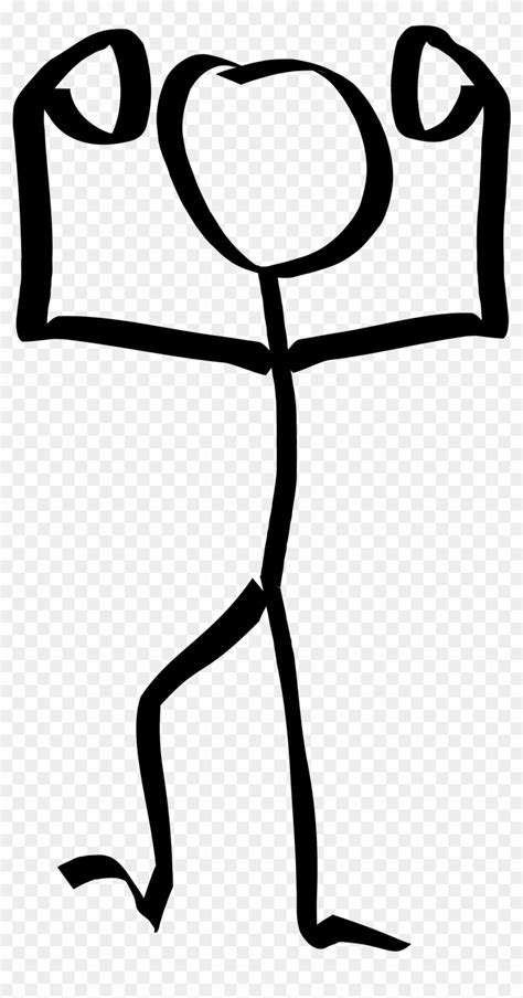 Clipart Of Flex Bicep And Bicep Flex Strong Stick Man Hd Png