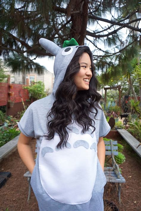 This is such an easy diy but the end. DIY Totoro Halloween Costume Tutorial — Broke and Cooking