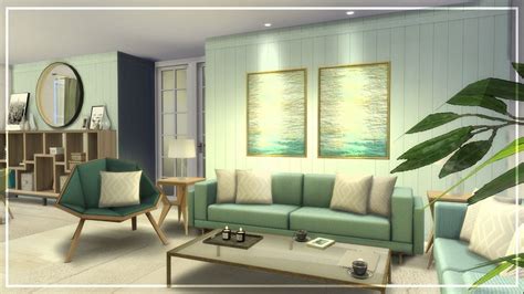Mint Living Room Cc Links The Sims 4 Speed Room Build Mint Living