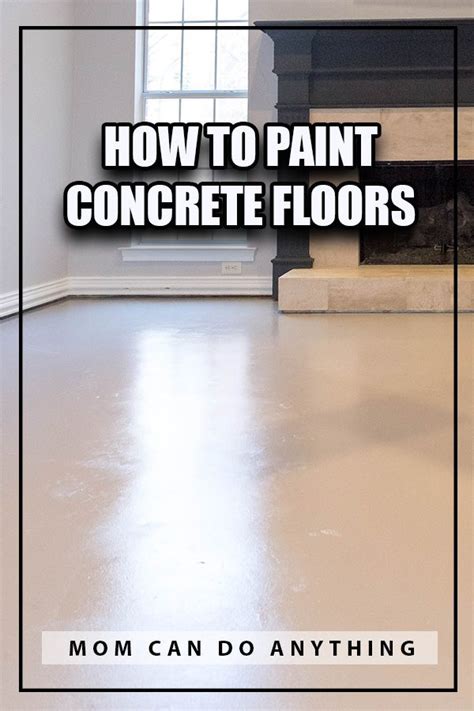 How To Paint Concrete Floors Mom Can Do Anything Painted Concrete