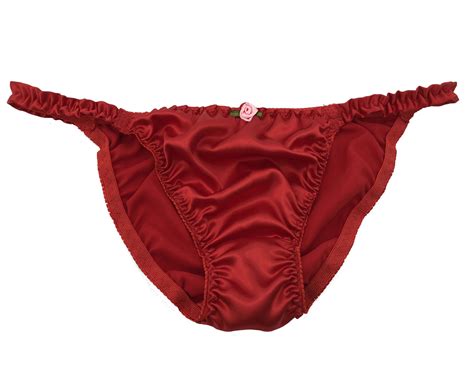 Sexy Satin Feminine Sissy Tanga Knickers Underwear Briefs Panties Sizes