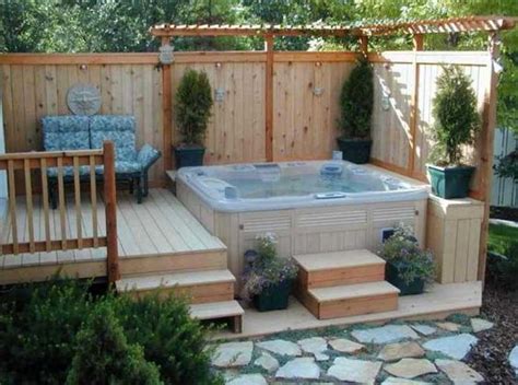 Inspiring Hot Tub Backyard To Beautify Your Back View Decortrendy Com