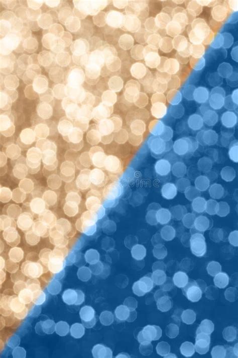 Blue And Beige Background With Sparkles Stock Photo Image Of Bokeh