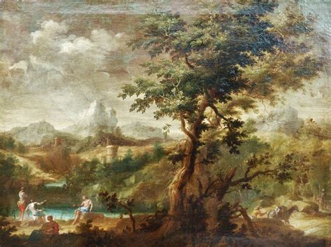 Proantic Marco Ricci 1676 1729 Paysage Aux Pêcheurs