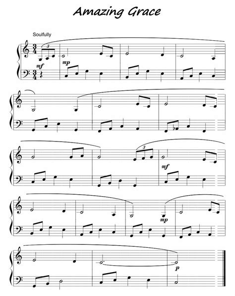 Beginner piano sheet music even the youngest pianist can play the familiar melody of amazing grace. 5 Best Images of Amazing Grace Sheet Music Printable - Amazing Grace Piano Sheet Music Free ...