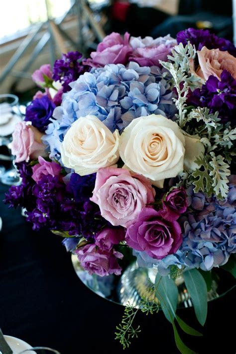 Church decor wedding bouquets flowers bouquet wedding wedding flowers flowers lavender bouquet wedding florist wedding boutique. Purple lavender blue low centerpiece | Beautiful wedding ...