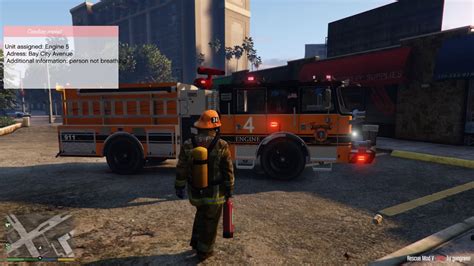 Gta 5 Fire Fighter Mod Better Lights Youtube